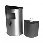 Thùng rác Inox bán nguyệt