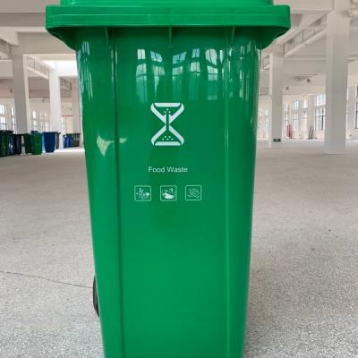 Thùng rác nhựa 240 lít- Màu xanh lá cây